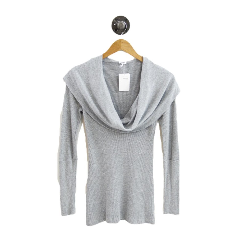 Splendid Cowl Neck Waffle Sweater #208-2